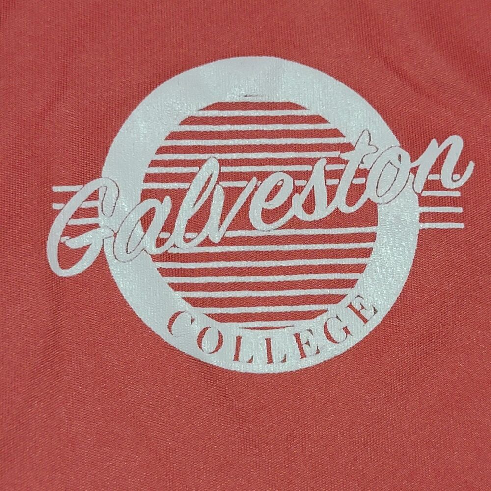 MV Sport Galveston College Wicking LS Tee Salmon Pink - Size XXL*